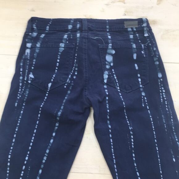 Paige Verdugo Ultra Skinny Summer Night Batik bleach dyed denim jeans sz 27 - Picture 5 of 5